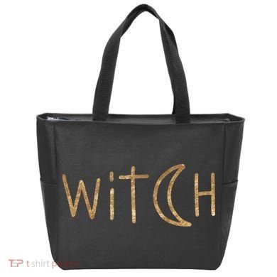 Witch Moon October Halloween Tote Bag