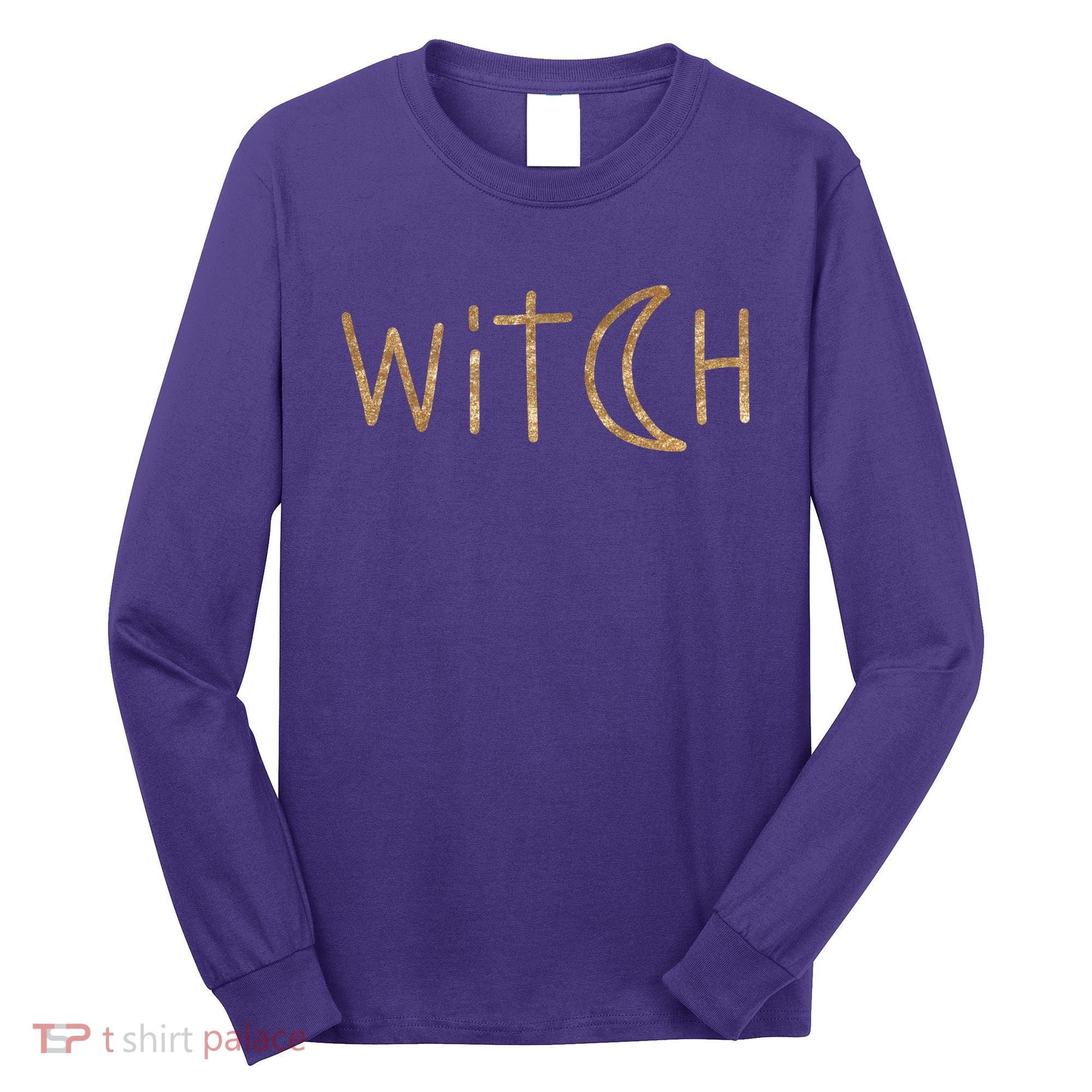 Witch Moon October Halloween Long Sleeve Shirt