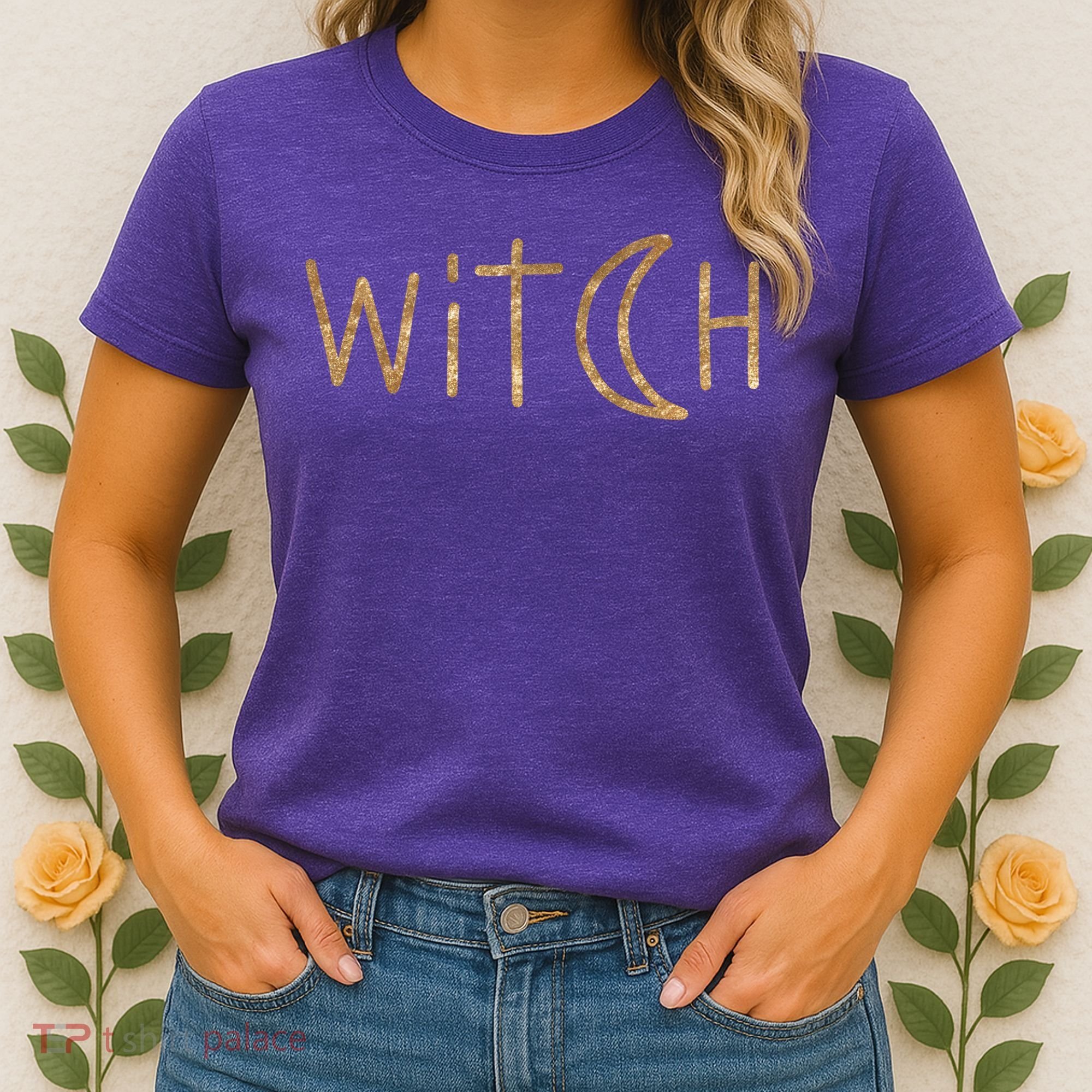 Witch Moon October Halloween Women's T-Shirt
