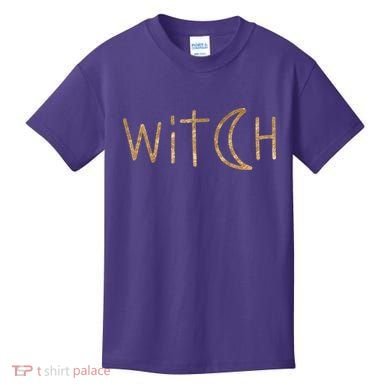 Witch Moon October Halloween Kids T-Shirt
