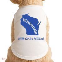 Wisconsin Milk Or Be Milked Doggie Tank thumb 0