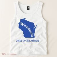 Wisconsin Milk Or Be Milked Tank Top thumb 2