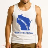 Wisconsin Milk Or Be Milked Tank Top thumb 3
