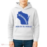 Wisconsin Milk Or Be Milked Kids Hoodie thumb 4