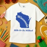 Wisconsin Milk Or Be Milked Kids T-Shirt thumb 3