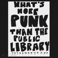 WhatS More Punk Than The Public Library Funny Saying Quote Women's Hoodie thumb 2