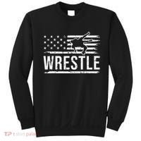 wrestling MMA patriotic flag theme for wrestler graphic  Sweatshirt thumb 0