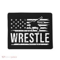 wrestling MMA patriotic flag theme for wrestler graphic  Mousepad thumb 0