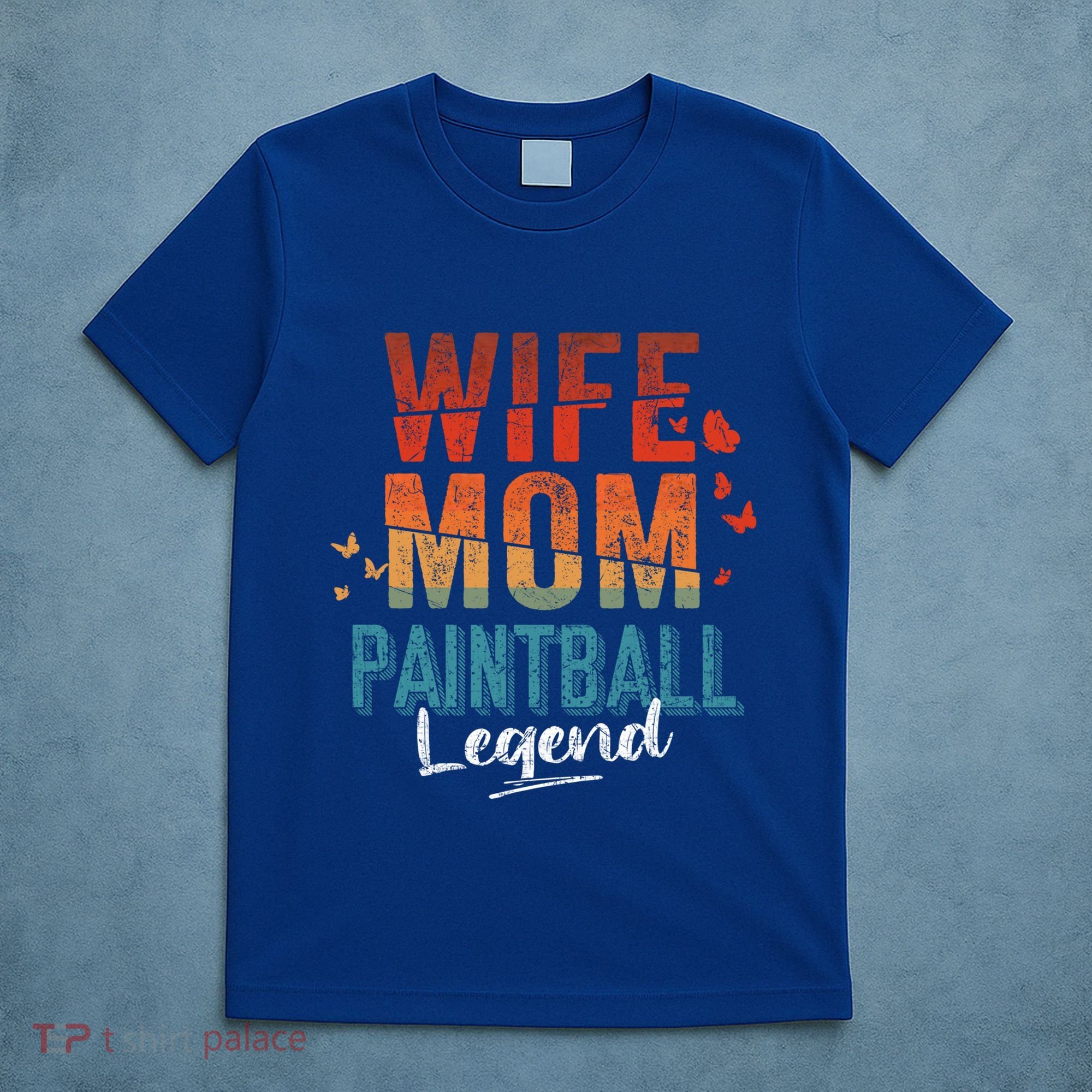 Wife Mom Paintball Legend Mother's Day Retro Vintage Cute Gift T-Shirt