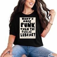 Whats More Punk Than The Public Library Comfort Colors T-Shirt thumb 0