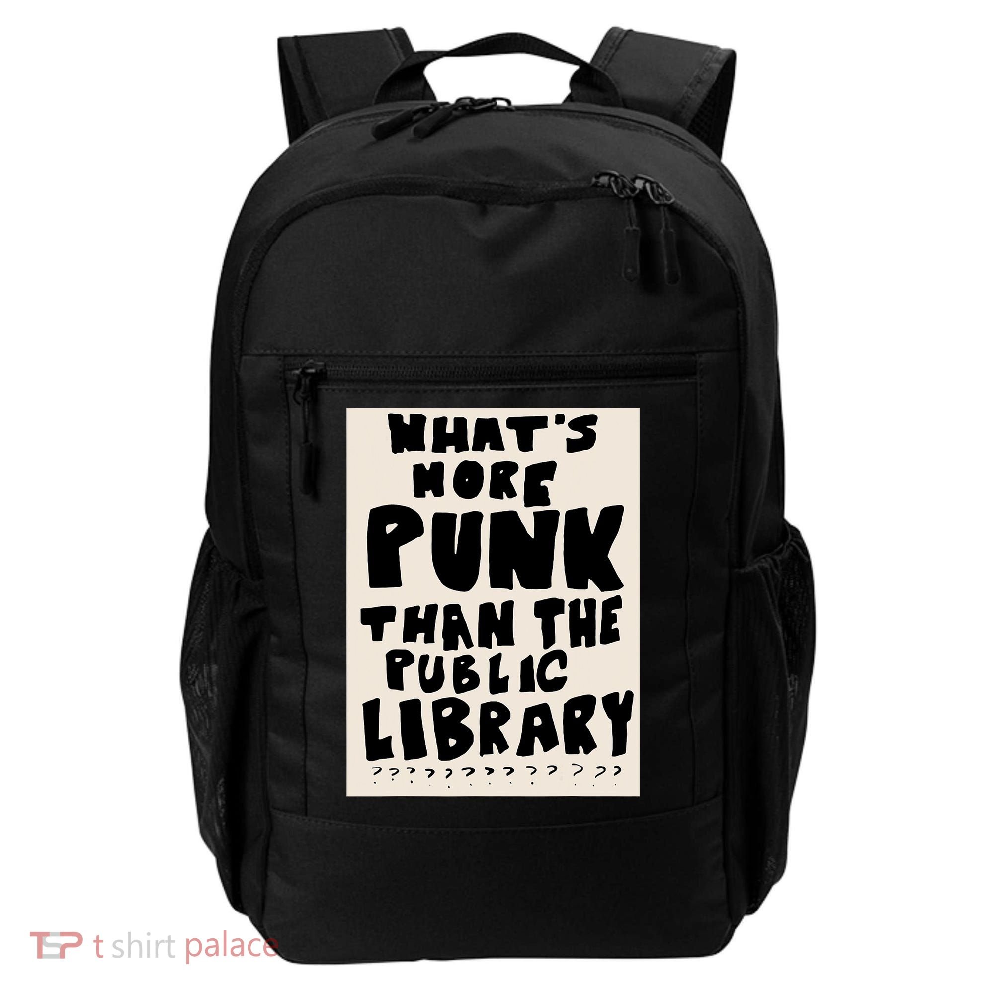 Whats More Punk Than The Public Library Backpack