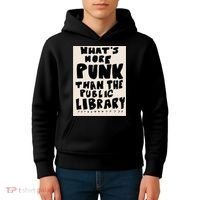 Whats More Punk Than The Public Library Kids Hoodie thumb 4