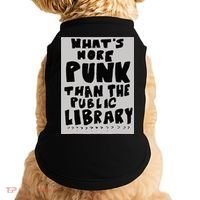 WhatS More Punk Than The Public Library Funny Book Lover Doggie Tank thumb 0