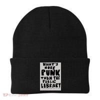 WhatS More Punk Than The Public Library Funny Book Lover Beanie thumb 0