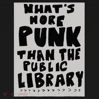 WhatS More Punk Than The Public Library Funny Book Lover Women's Hoodie thumb 2