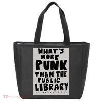 WhatS More Punk Than The Public Library Funny Book Lover Tote Bag thumb 0