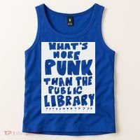 WhatS More Punk Than The Public Library Tank Top thumb 2