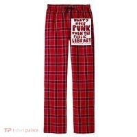 WhatS More Punk Than The Public Library Men's Flannel Plaid Pajama Pants thumb 0