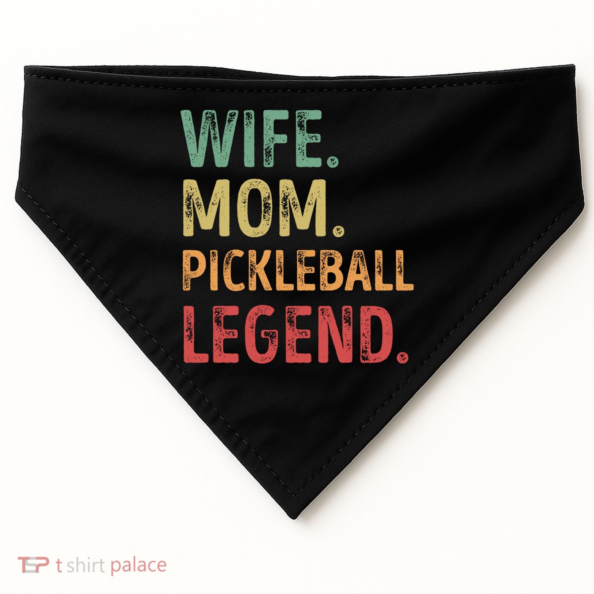 Wife Mom Pickleball Legend Cute Gift USA-Made Doggie Bandana