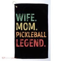 Wife Mom Pickleball Legend Cute Gift Golf Towel thumb 0