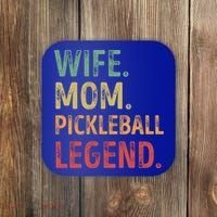 Wife Mom Pickleball Legend Cute Gift Coaster thumb 0