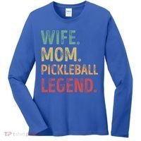 Wife Mom Pickleball Legend Cute Gift Women's Long Sleeve Shirt thumb 0