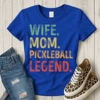 Wife Mom Pickleball Legend Cute Gift Women's T-Shirt thumb 3