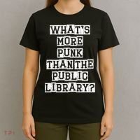 WhatS More Punk Than The Public Library Funny Retro T-Shirt thumb 4