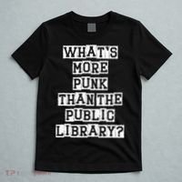 WhatS More Punk Than The Public Library Funny Retro T-Shirt thumb 5