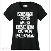 WhatS More Punk Than The Public Library Funny Retro Women's Cooling Performance Crew T-Shirt thumb 0