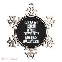 WhatS More Punk Than The Public Library Funny Retro Ornament thumb 0