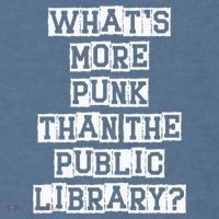 WhatS More Punk Than The Public Library Funny Retro Comfort Colors Garment-Dyed Hooded Sweatshirt thumb 2