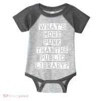 WhatS More Punk Than The Public Library Funny Retro Infant Baby Jersey Bodysuit thumb 0