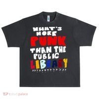 Whats More Punk Than The Public Library Urban Oversized Heavyweight T-Shirt thumb 0