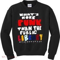 Whats More Punk Than The Public Library Kids Sweatshirt thumb 0