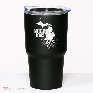 Womens Michigan Roots Vintage Pride State Map Gift Tumbler