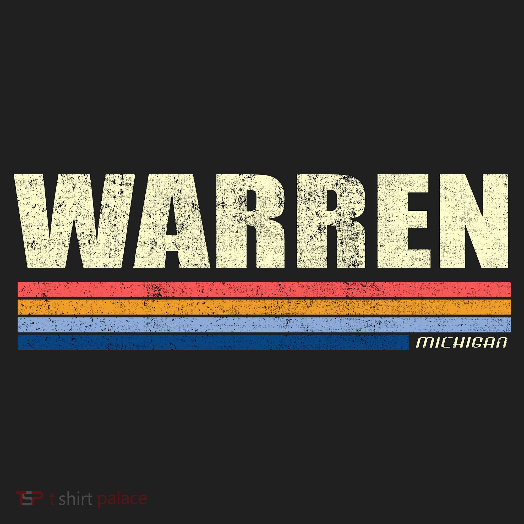 Warren Michigan Retro Style 1980's Logo Beanie