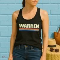 Warren Michigan Retro Style 1980's Logo Women's Tank Top thumb 2