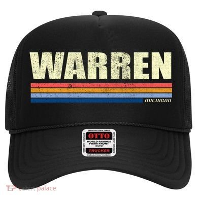 Warren Michigan Retro Style 1980's Logo Hat
