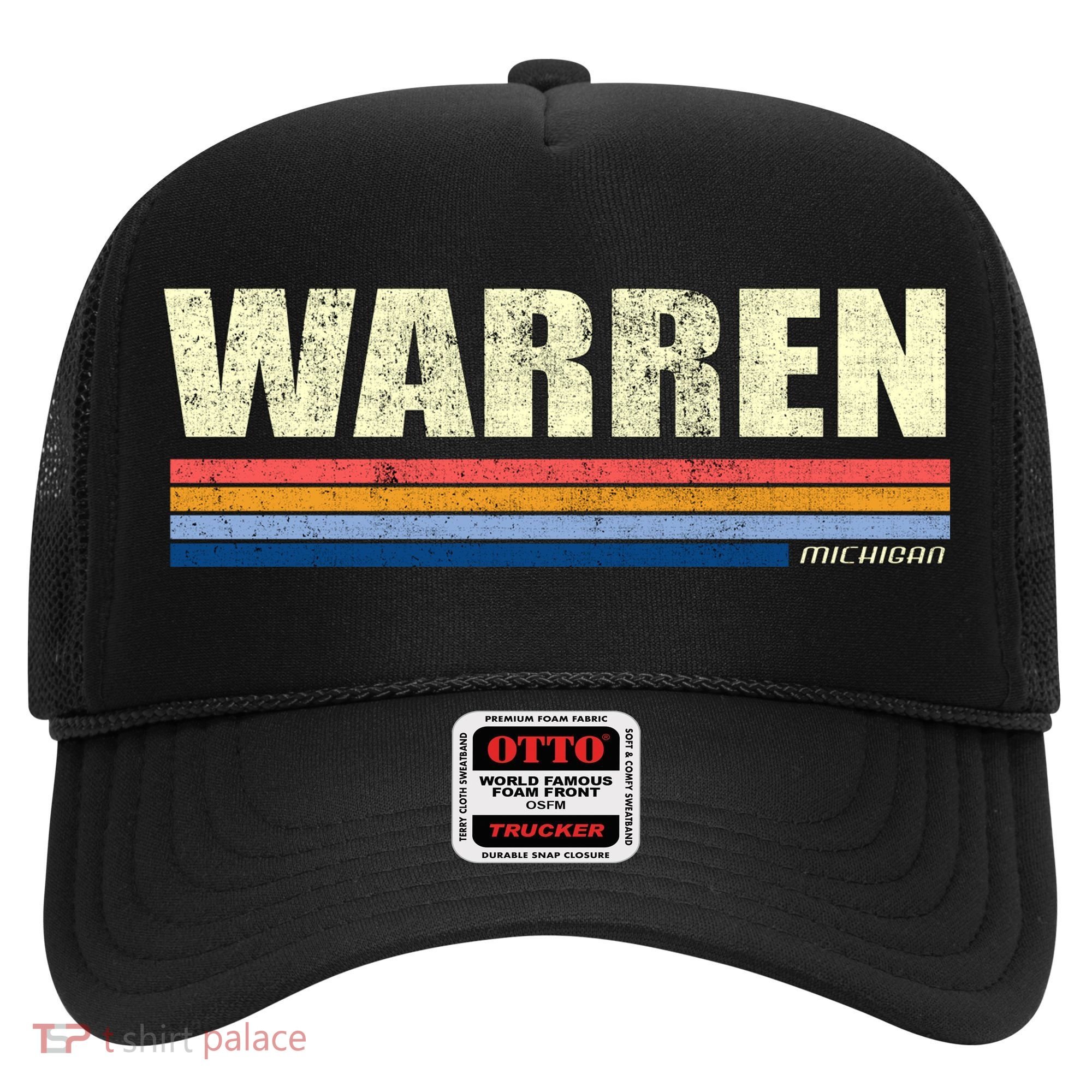 Warren Michigan Retro Style 1980's Logo Hat
