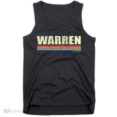 Warren Michigan Retro Style 1980's Logo Tank Top