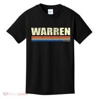Warren Michigan Retro Style 1980's Logo Kids T-Shirt thumb 0