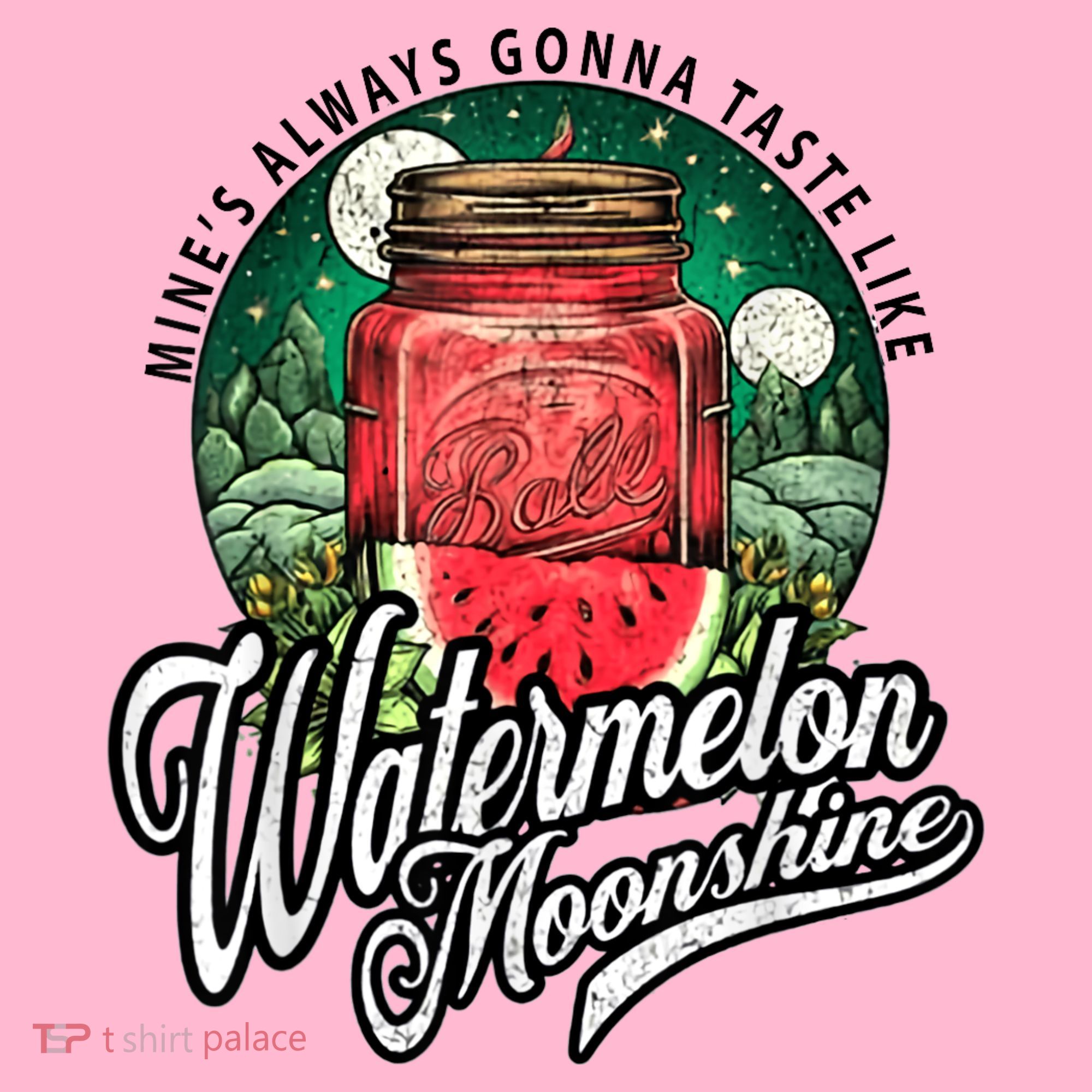 Watermelon Moonshine Retro Country Music Coaster