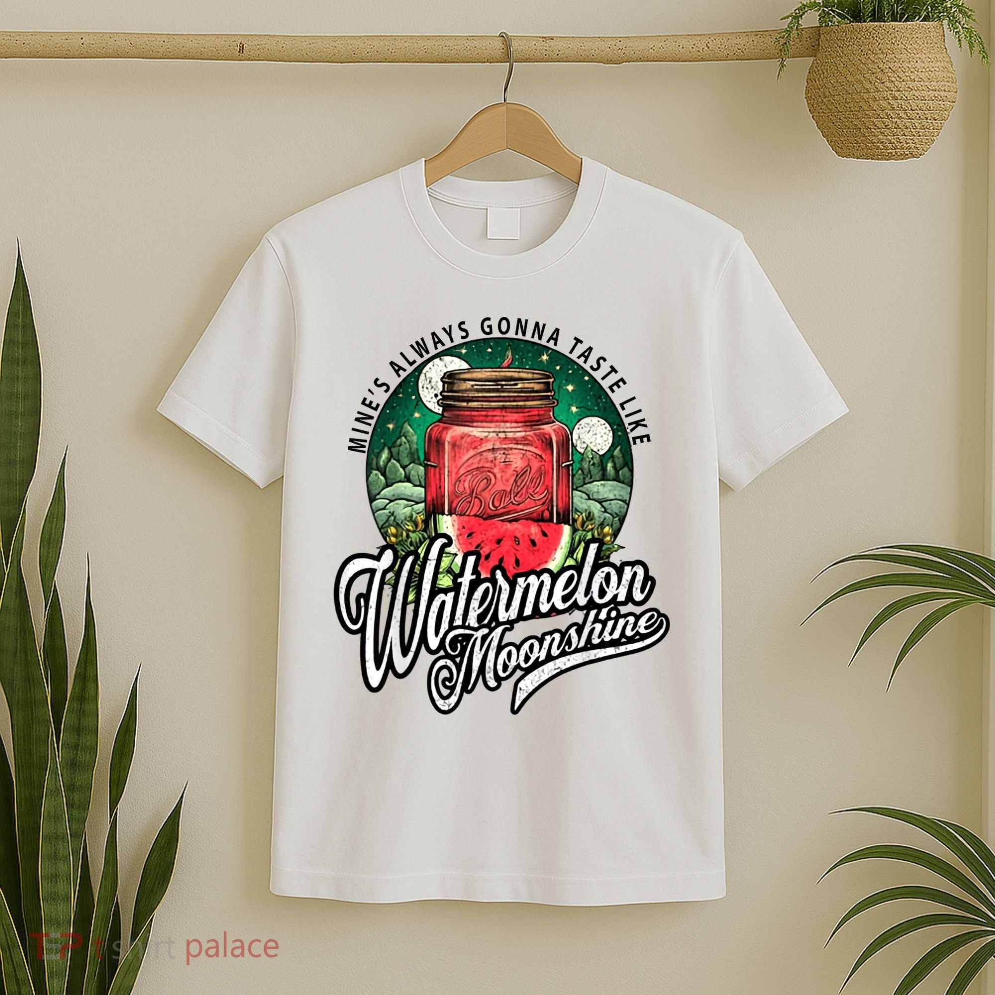 Watermelon Moonshine Retro Country Music T-Shirt