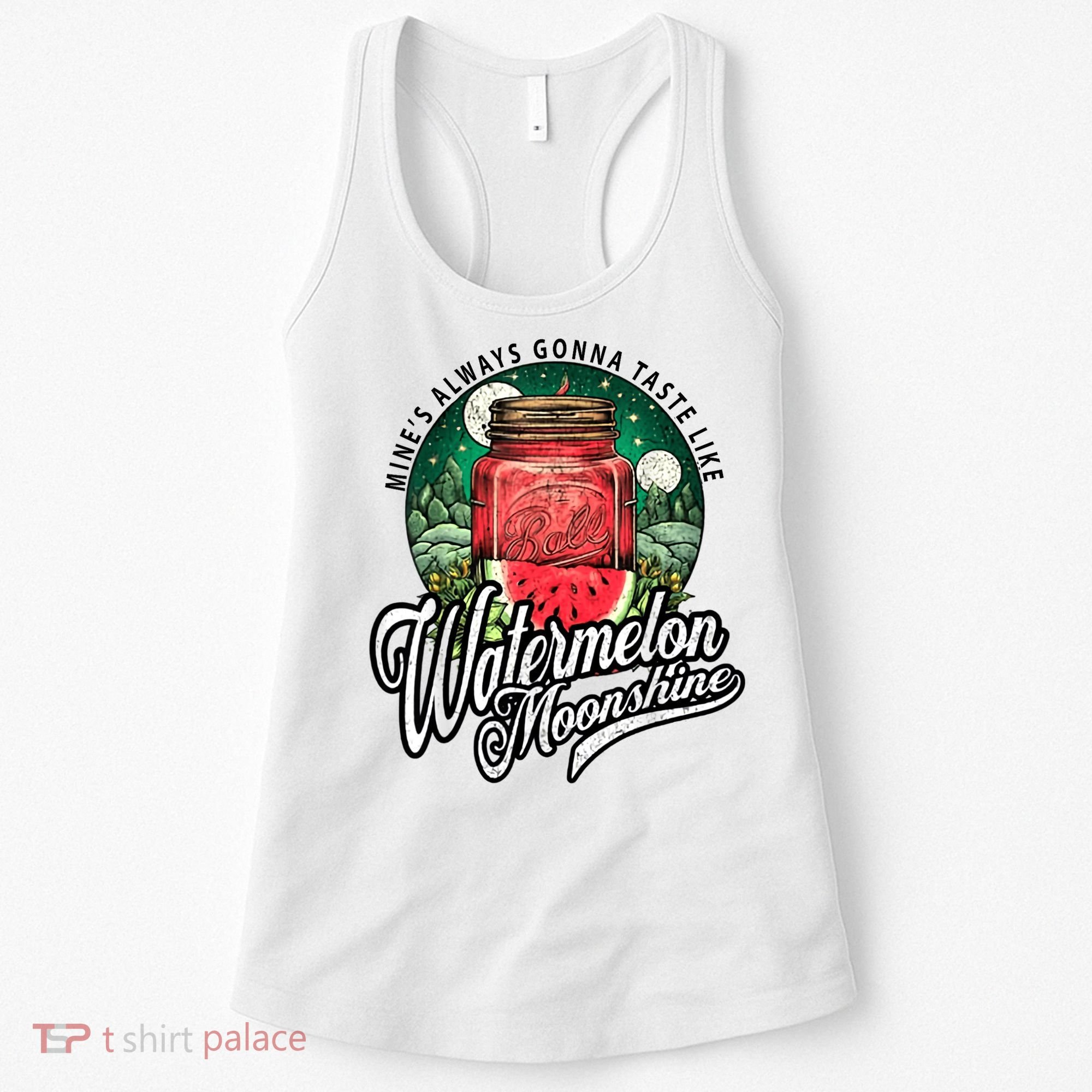 Watermelon Moonshine Retro Country Music Women's Tank Top