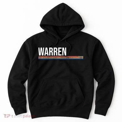 Warren Michigan Retro Logo Hoodie