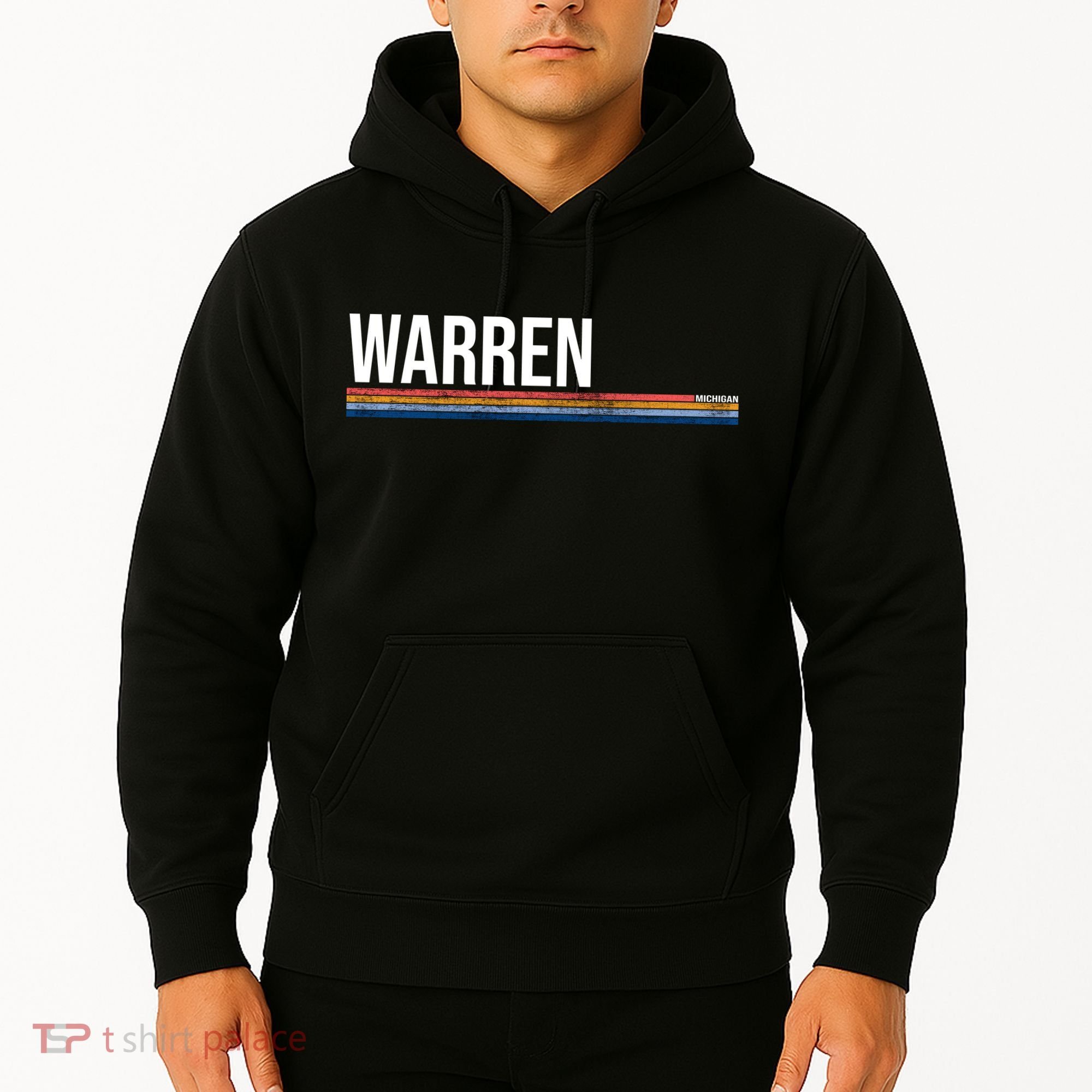 Warren Michigan Retro Logo Hoodie