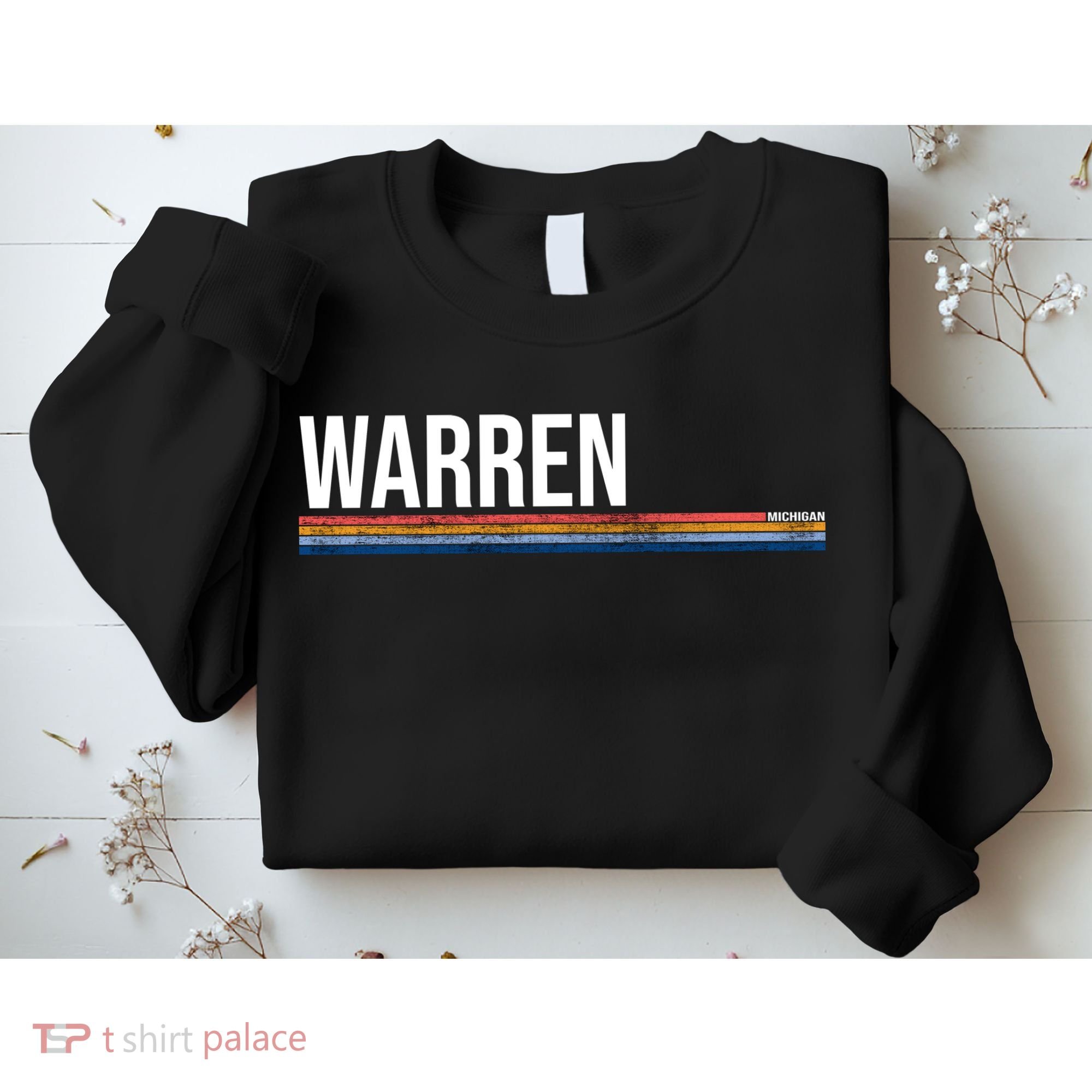 Warren Michigan Retro Logo Sweatshirt