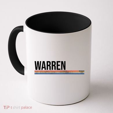 Warren Michigan Retro Logo Coffee Mug
