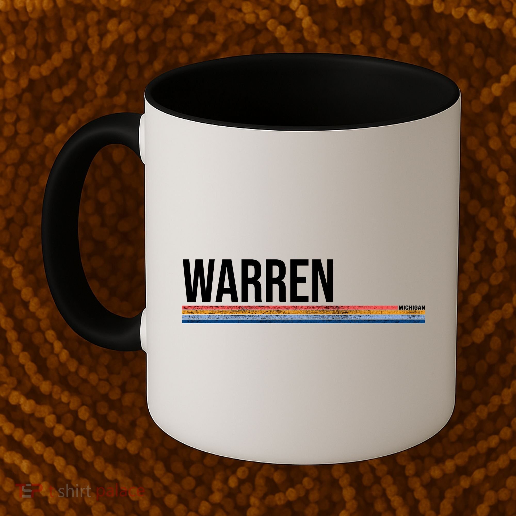 Warren Michigan Retro Logo Coffee Mug